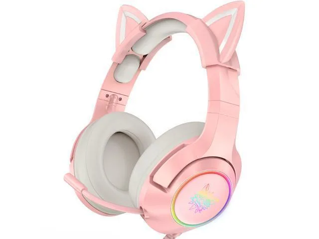 LORDWORLD LORDWORLD K9 Gaming Headset with Removable Cat Ears 50mm Driver — product photo
