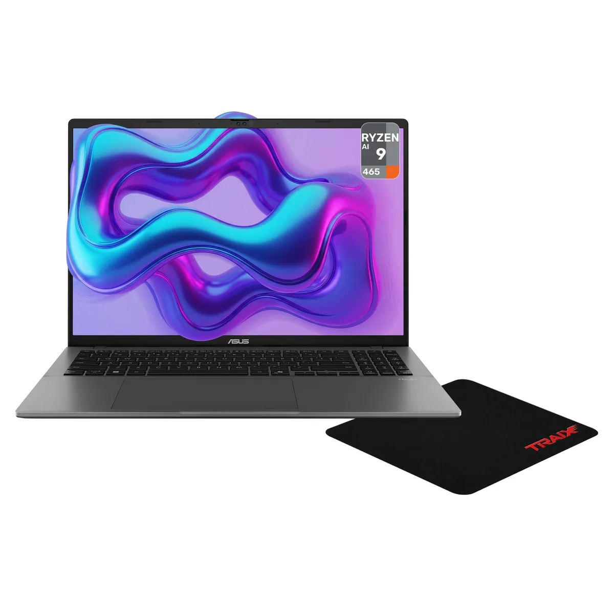 ASUS ASUS VivoBook S16 M3607GA-NS96T510 laptop, Ryzen AI 9 465, 32 GB DDR5, 2 TB SSD, 16" WUXGA 120Hz, Matte Gray — product photo