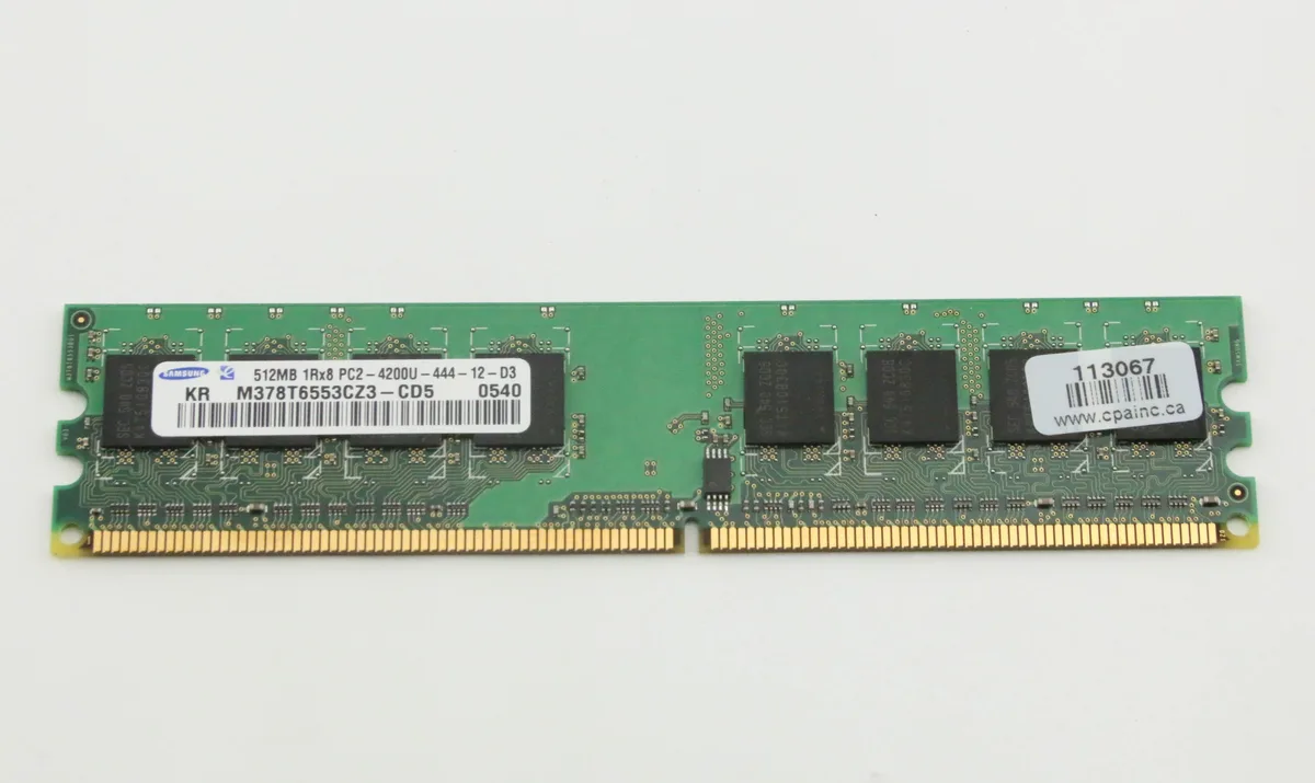 SAMSUNG SAMSUNG M378T6553CZ3-CD5 512MB PC2-4200 240 PIN accessory — product photo