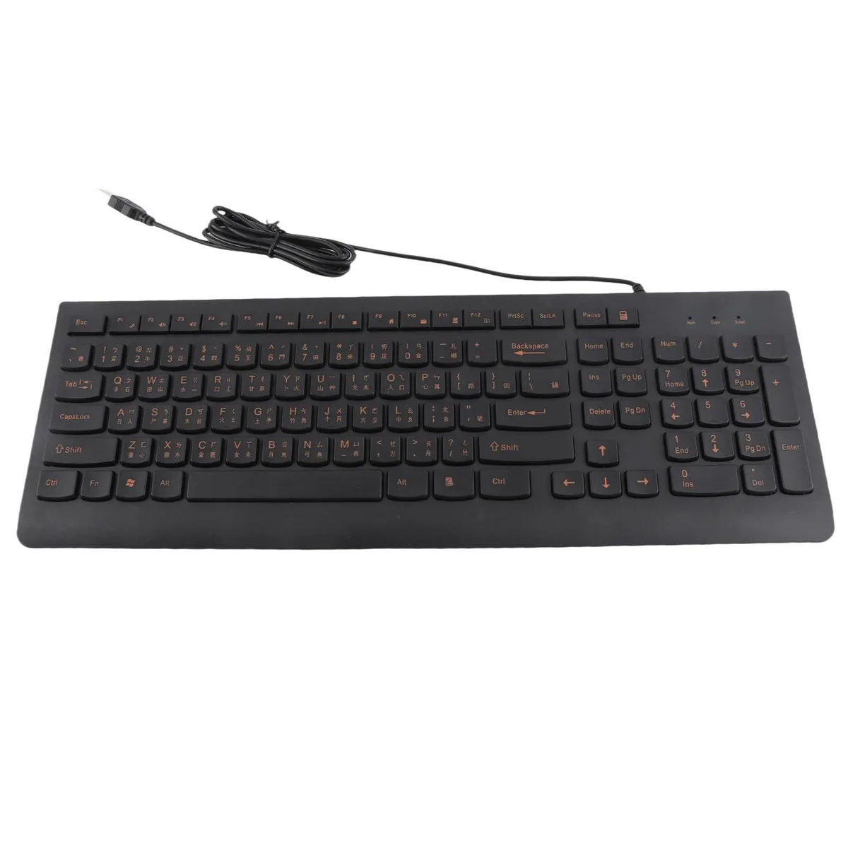 Alphacool Alphacool Cangjie Taiwanese Keyboard USB Wired 108 Keys 2 in 1 Accessories — product photo