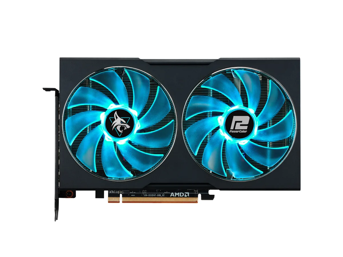 PowerColor PowerColor RX7600 8G-L/OC Hellhound graphics card — product photo