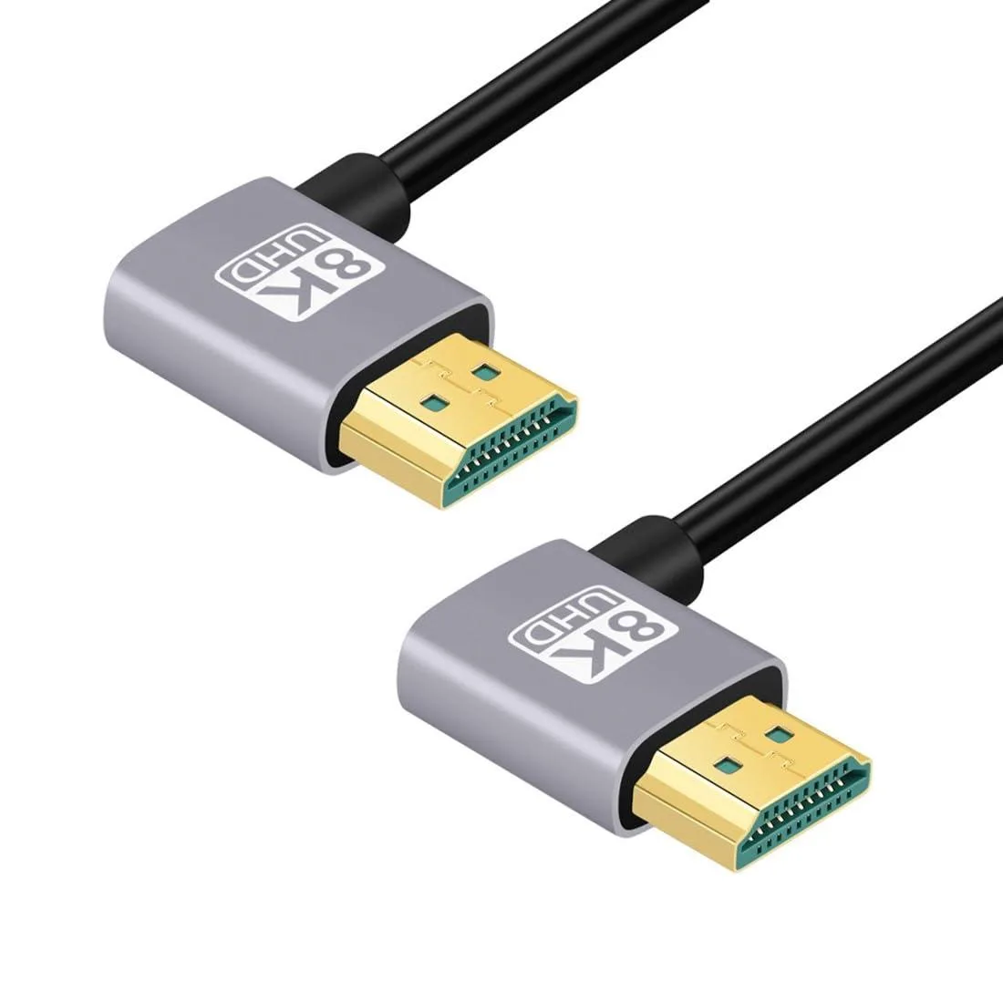 LORDWORLD LORDWORLD HDMI 2.1 Cable Dual 90 Degree 8K 60Hz 4K 120Hz 48Gbps 0.5m — product photo