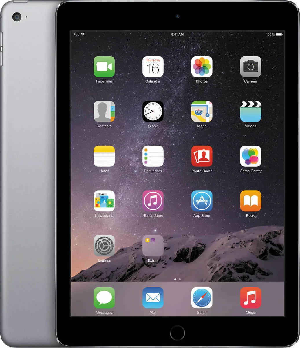Apple Apple iPad Air 2 tablet 9.7" 64GB Space Gray A1566 MGKL2LL/A — product photo