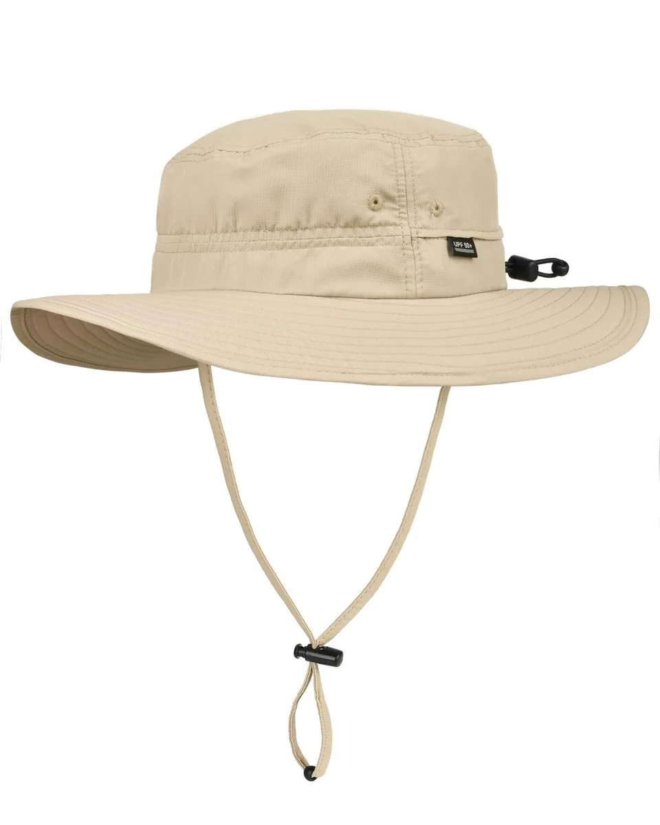 Wide Brim UPF 50+ Sun Hat Black One Size 22-23.6 — product photo
