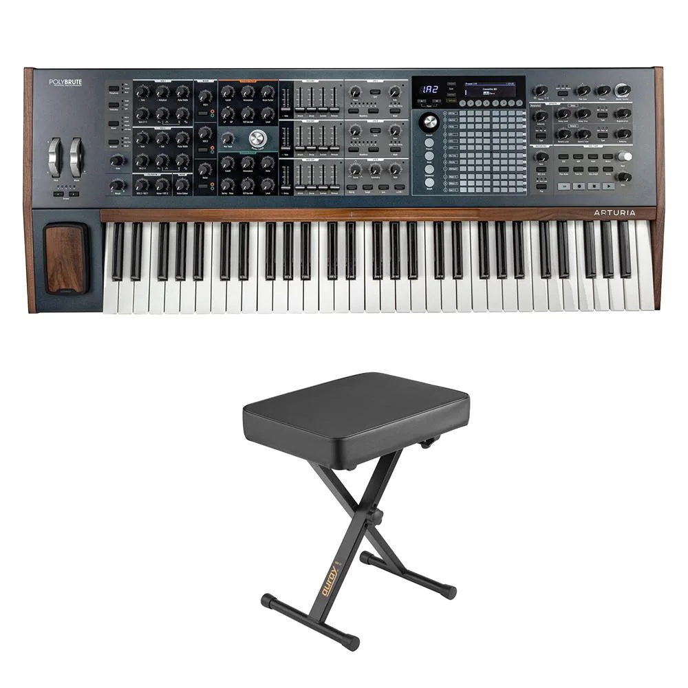 Arturia Arturia PolyBrute 61-key analog synthesizer bundle with piano bench — product photo