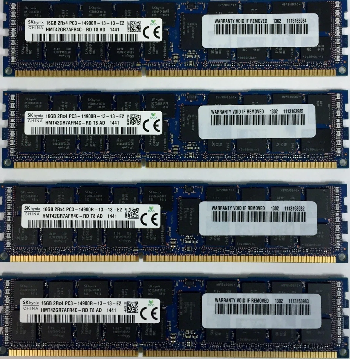 SK hynix SK hynix 64GB 4x16GB DDR3-1866 ECC Registered DIMM — product photo