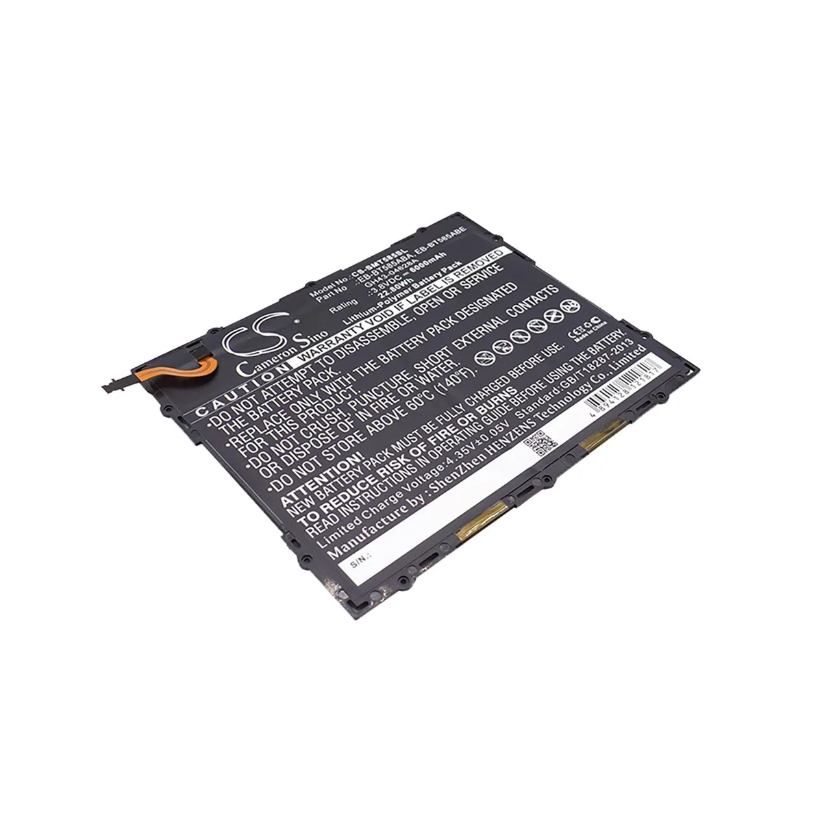 Cameron &amp; Co Cameron &amp; Co Battery for Samsung Galaxy Tab A 10.1 2016 6000mAh Black — product photo