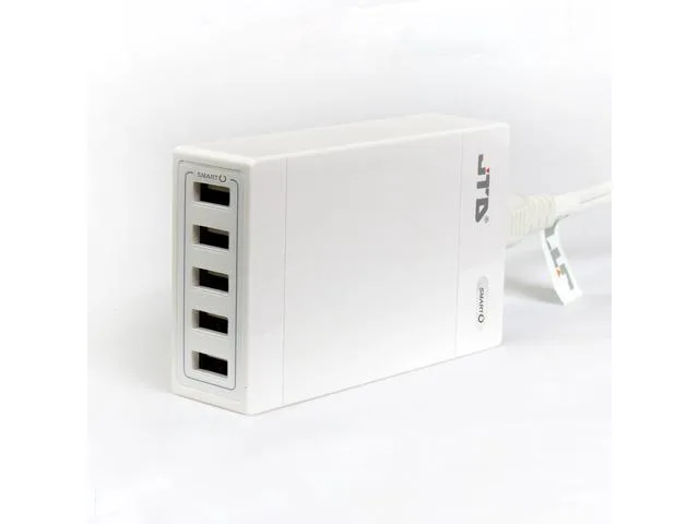 J-Tech Digital Inc. J-Tech Digital Inc. JTD-5P40B 40W 5-Port USB Charger White — product photo