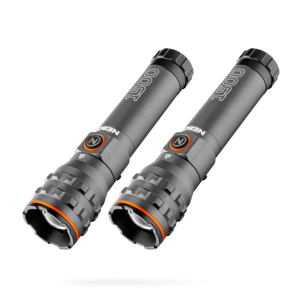 DNBeffulgent DNBeffulgent NEBO 1500 Lumen 2-Pack Flashlight Gray — product photo