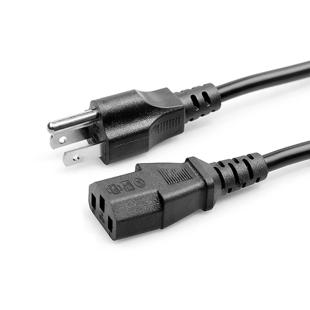  13.2Ft 18AWG NEMA 5-15P to C13 Straight Blade Plug — product photo