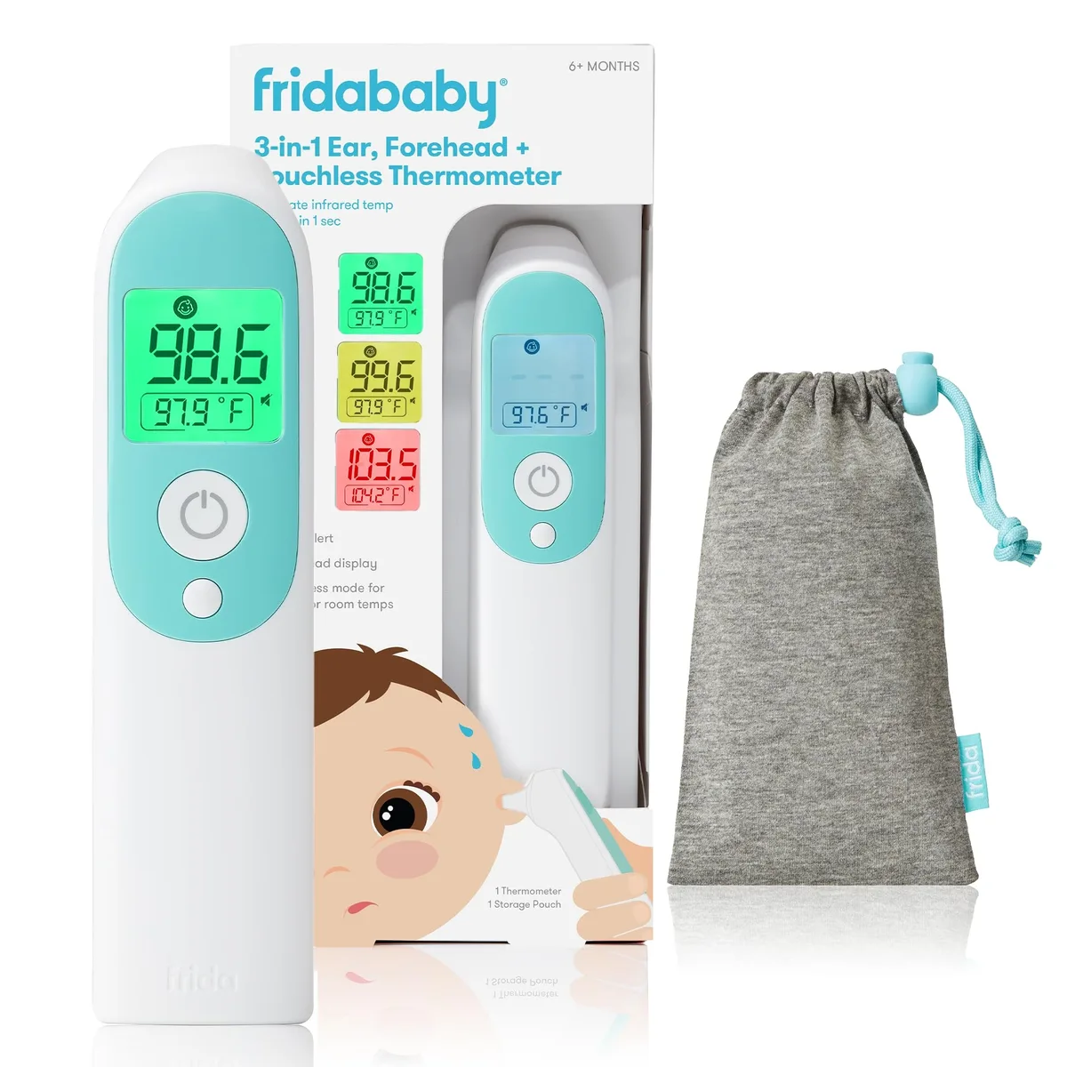 Fridababy 3-in-1 Infrared Thermometer White — product photo