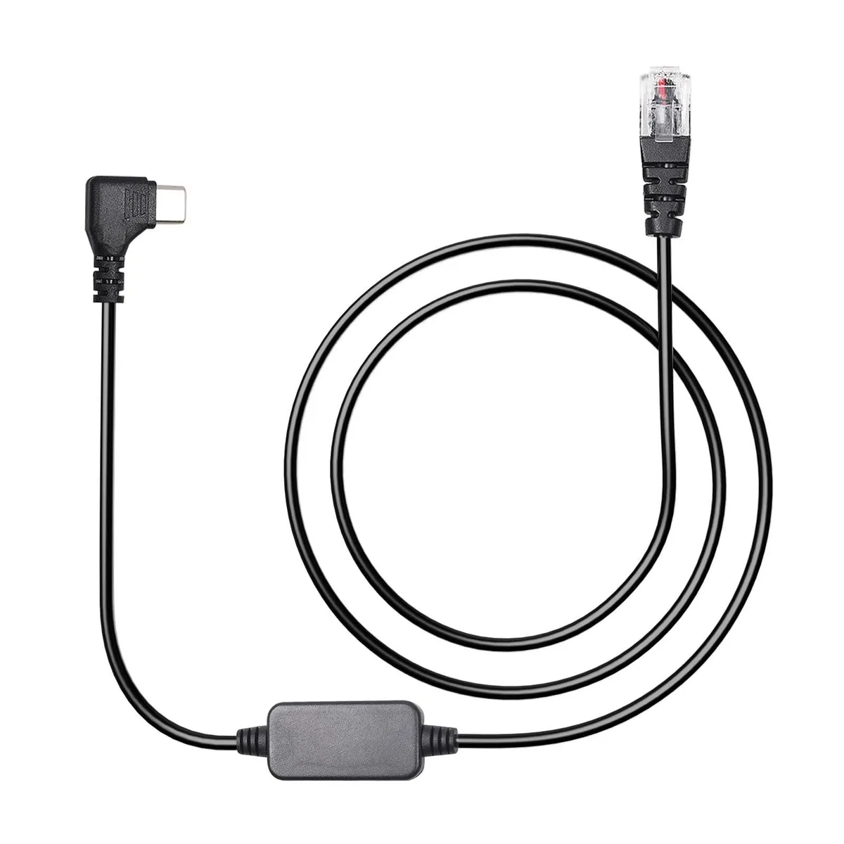  Hodeoo USB-C to RJ11 Power Cord 3.3Ft Black — product photo