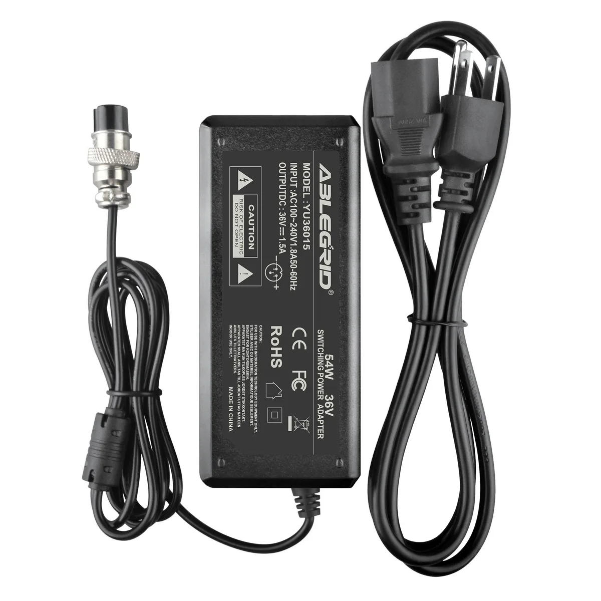 ABLEGRID ABLEGRID 36V 1.5A Battery Charger for Minimoto Electric Vehicles — product photo