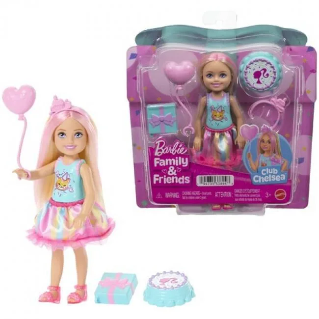 Barbie Barbie Club Chelsea Birthday Small Doll Blonde JJB37 — product photo
