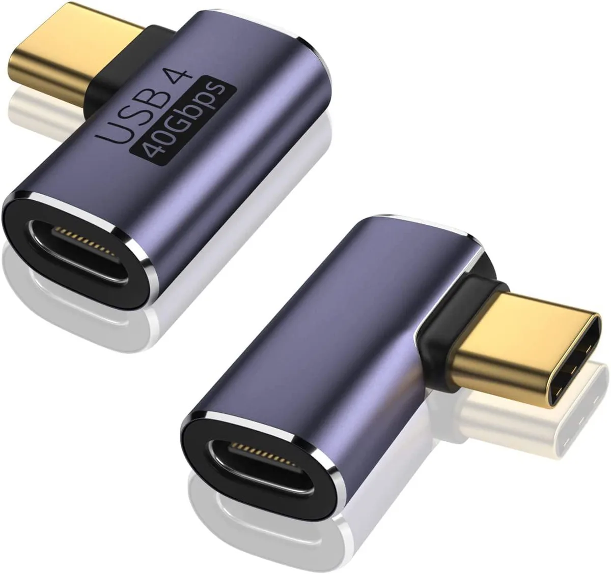 Corn Electronics Corn Electronics USB C 90 Degree Adapter 2 Pack 40Gbps 100W — product photo