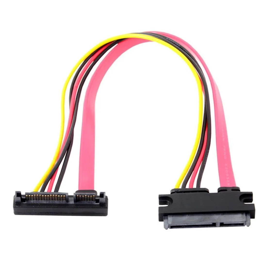 LORDWORLD LORDWORLD SATA III 3.0 22Pin Male-Female 90° UP Angled Extension Cable 30cm — product photo