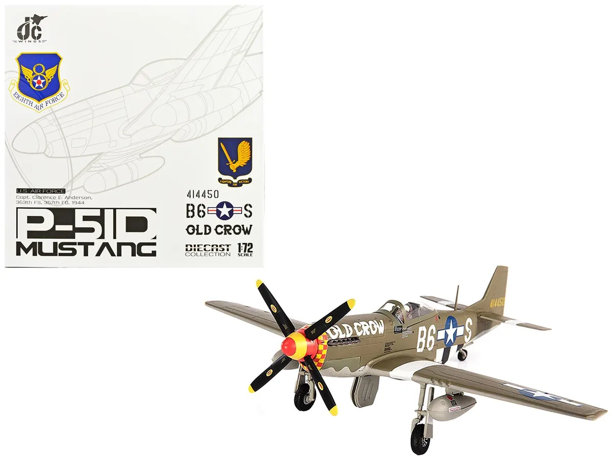 JC Wings JC Wings P-51D Mustang "Old Crow" 1/72 Diecast Model — product photo