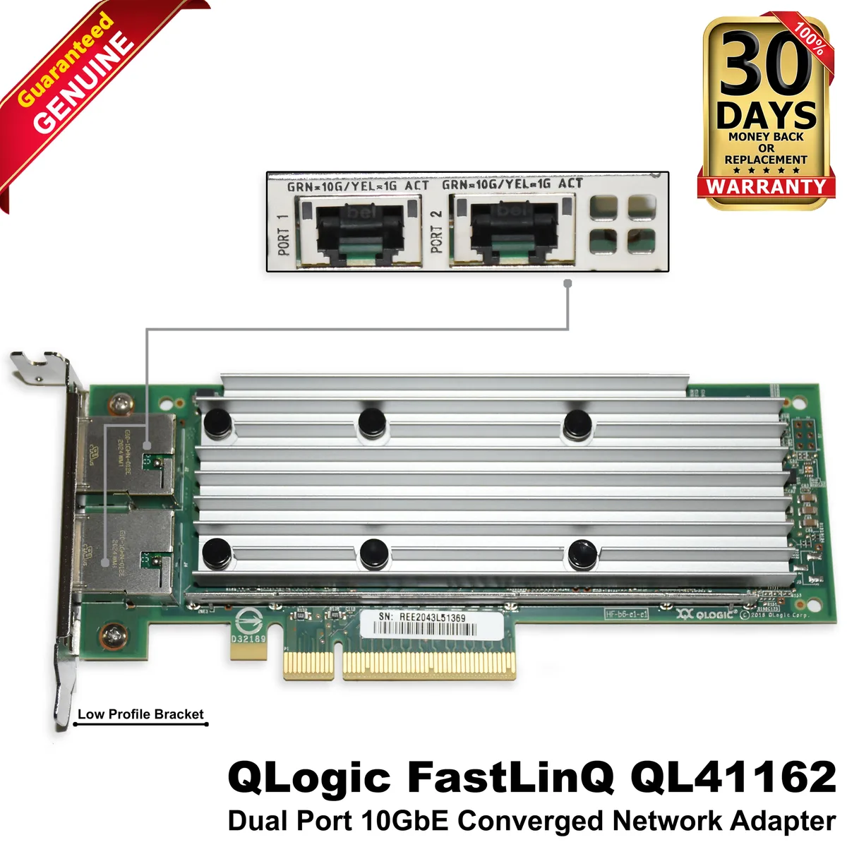 DELL DELL QL41162 Dual Port 10GbE Converged Network Adapter laptop replacement part — product photo