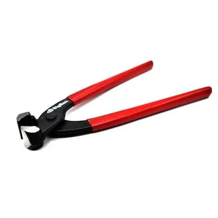 Big Horn 19890 carpenter pincers, black forged steel jaws, red ergonomic anti-slip handles