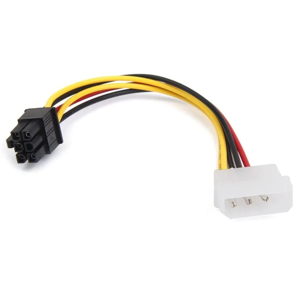Vszerda Vszerda 4-Pin Molex to 6-Pin PCI-E Power Adapter Cable 18cm computer power cord — product photo