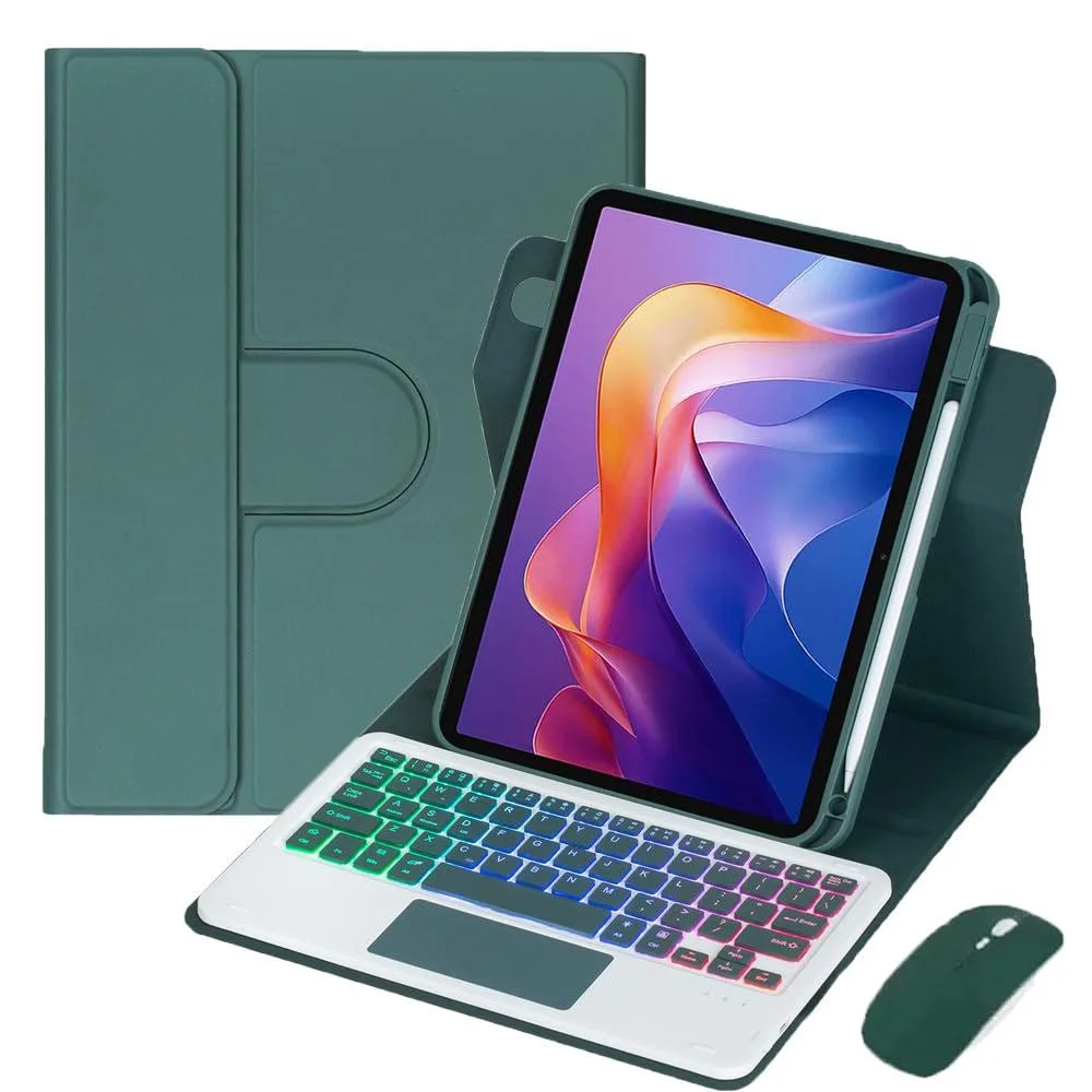 Timoom Timoom 11" 2025 Rainbow Backlit Trackpad Keyboard Case Green — product photo