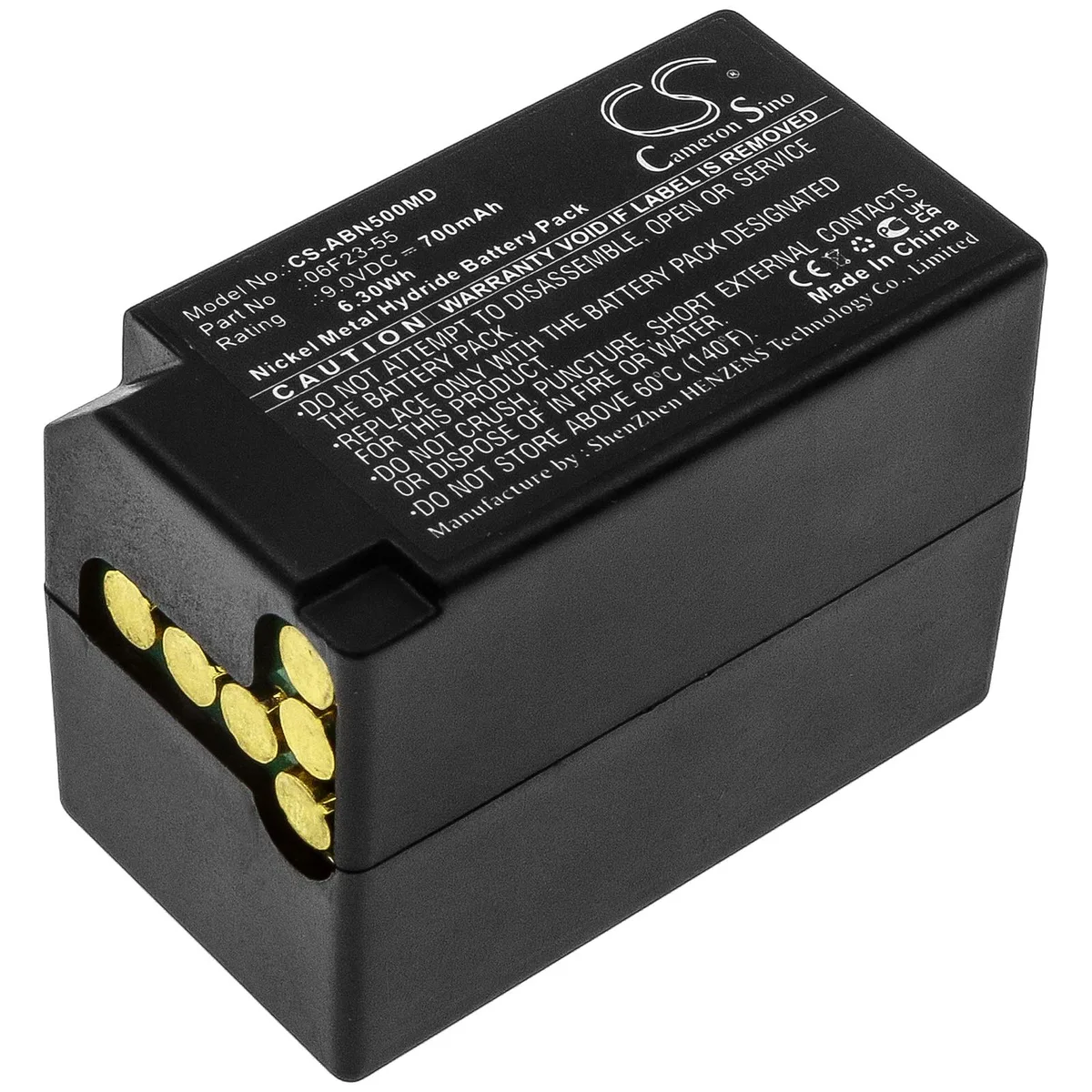 Cameron &amp; Co Cameron &amp; Co DS-CS-ABN500MD 9.0V 700mAh Ni-MH Battery video accessory — product photo