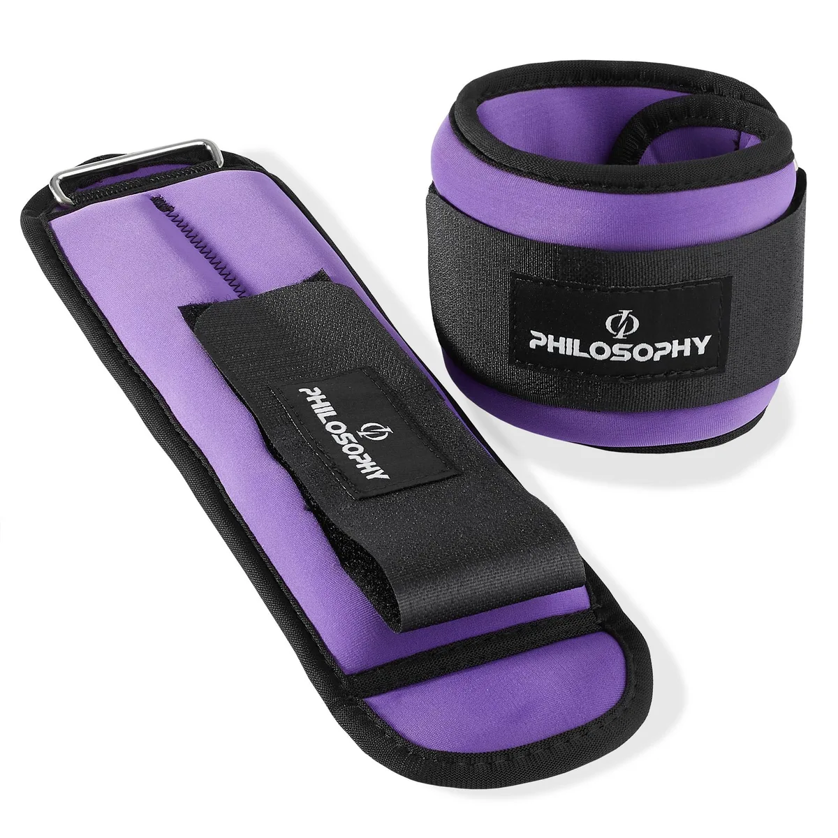 Philosophy Gym Philosophy Gym Ankle/Wrist Weights 2 lb Each Purple — product photo