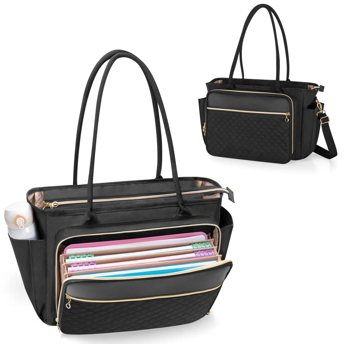 Avantalk Avantalk 2 in 1 Accessory Tote Bag 15.6 Inch Black — product photo