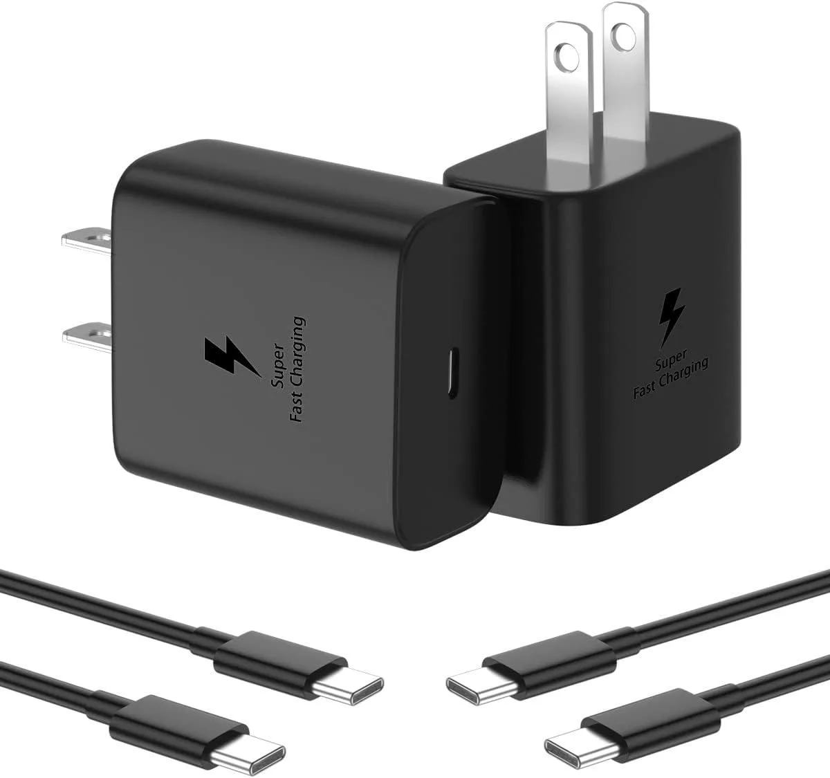 CELUX CELUX s45W 45W USB-C wall charger 2-pack with 6ft cables — product photo