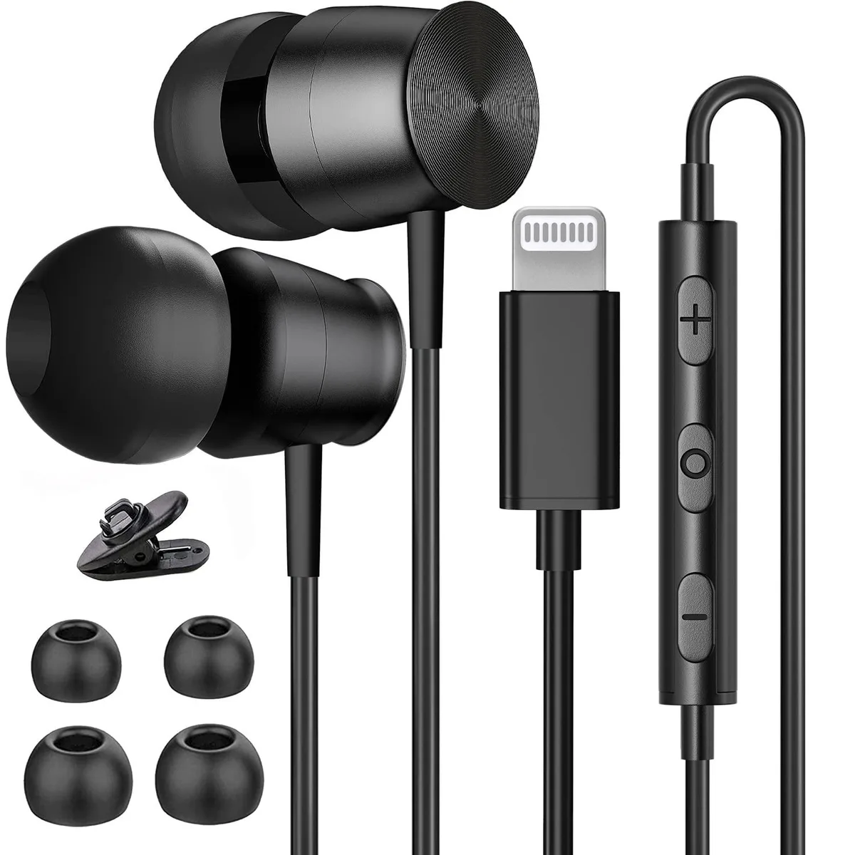  Gsangoo 502 ME502-MF-02 Lightning In-Ear Headphones Black 10mm 0.03kg — product photo