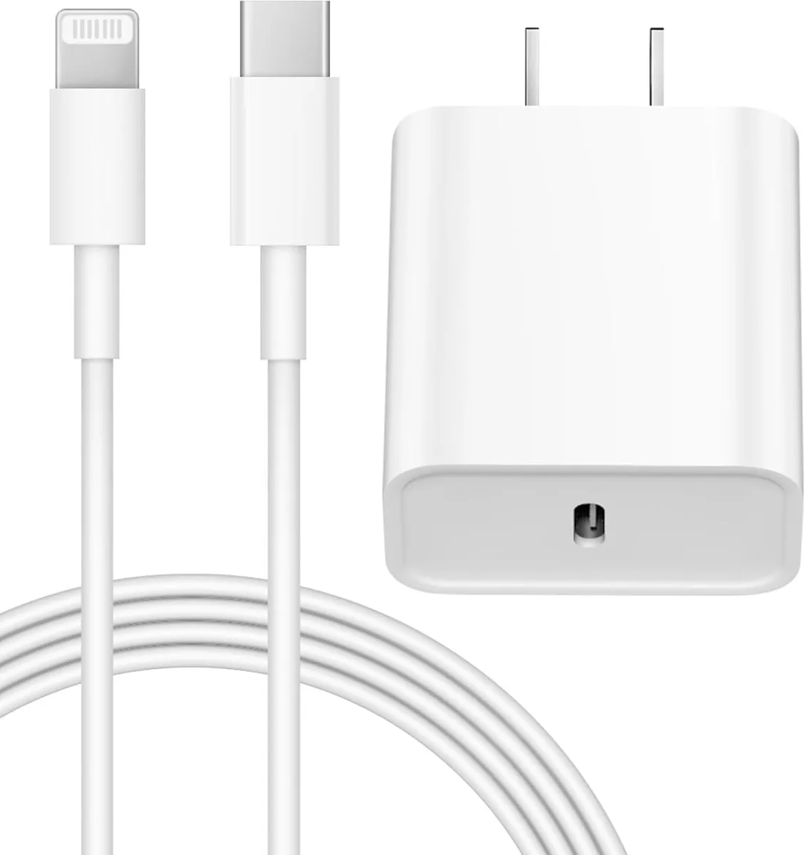 MCHOSE MCHOSE 20W PD USB-C Wall Charger with 6FT Lightning Cable — product photo