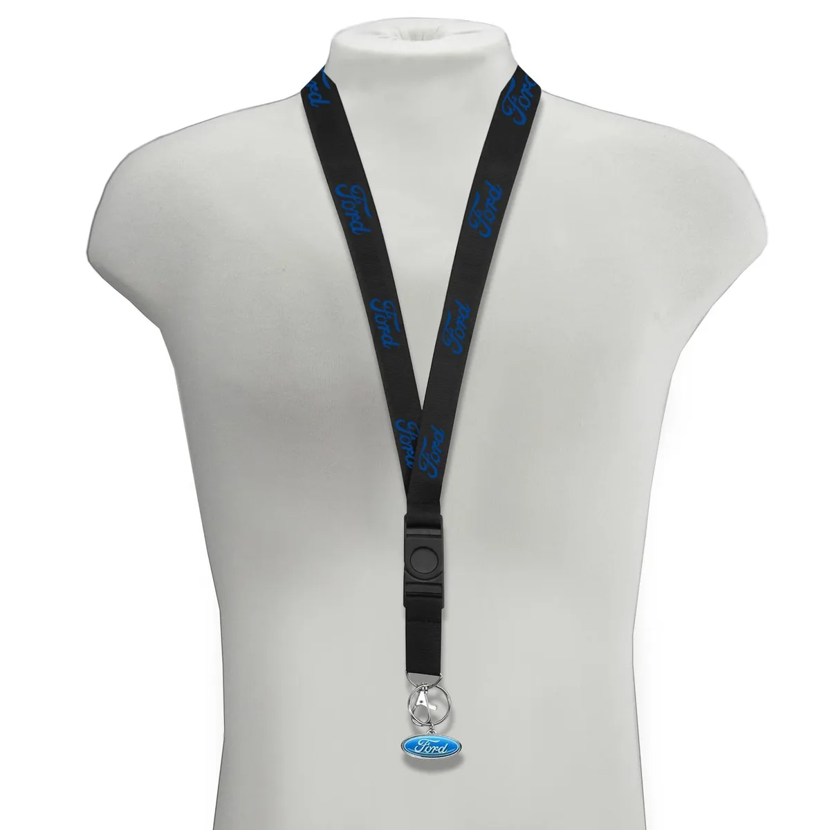 iPick Image, LLC iPick Image, LLC Ford Logo Black ID Lanyard 3D Key Charm 22 — product photo