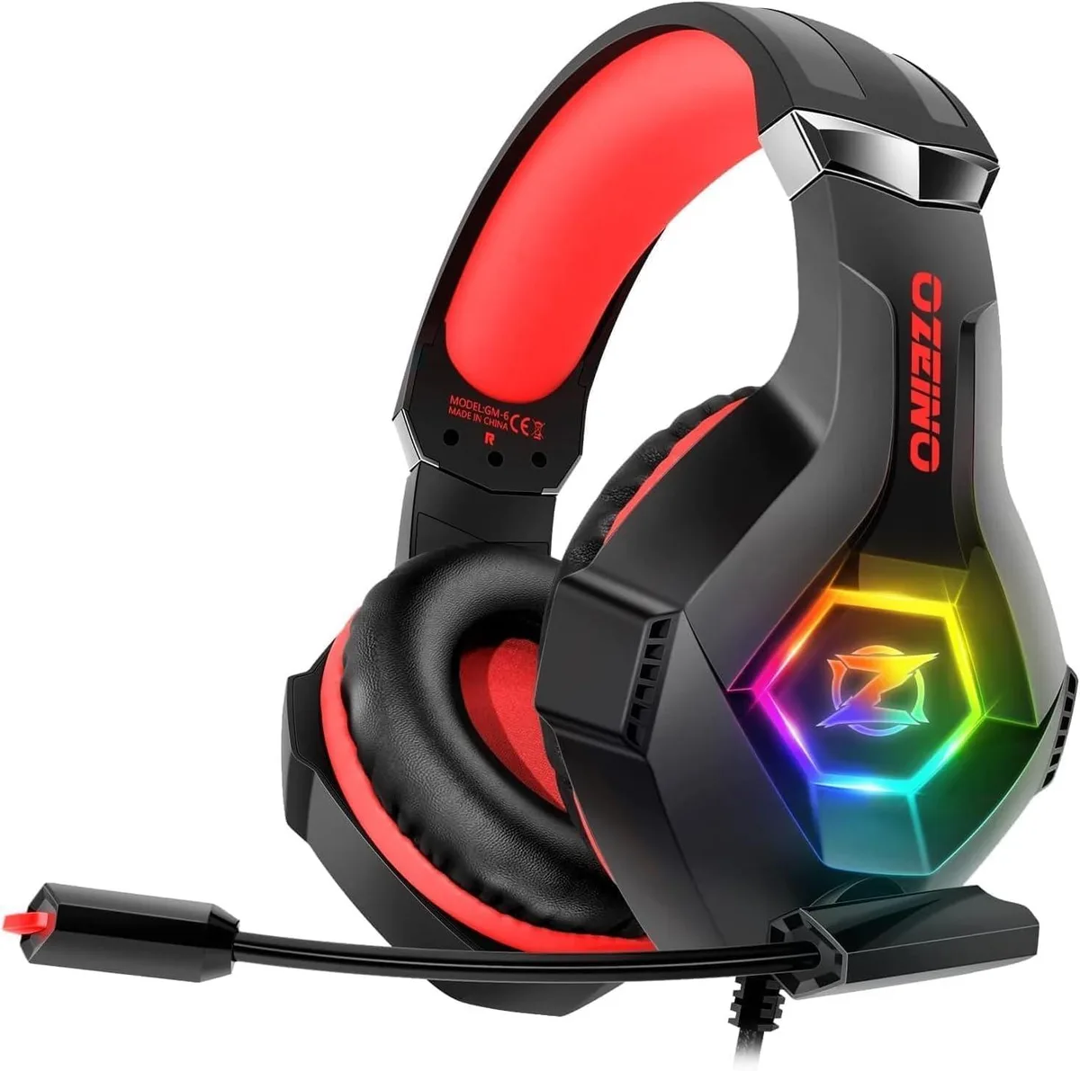 BFKK BFKK Gaming Headset Red 240 g 7.1 3.5 mm — product photo