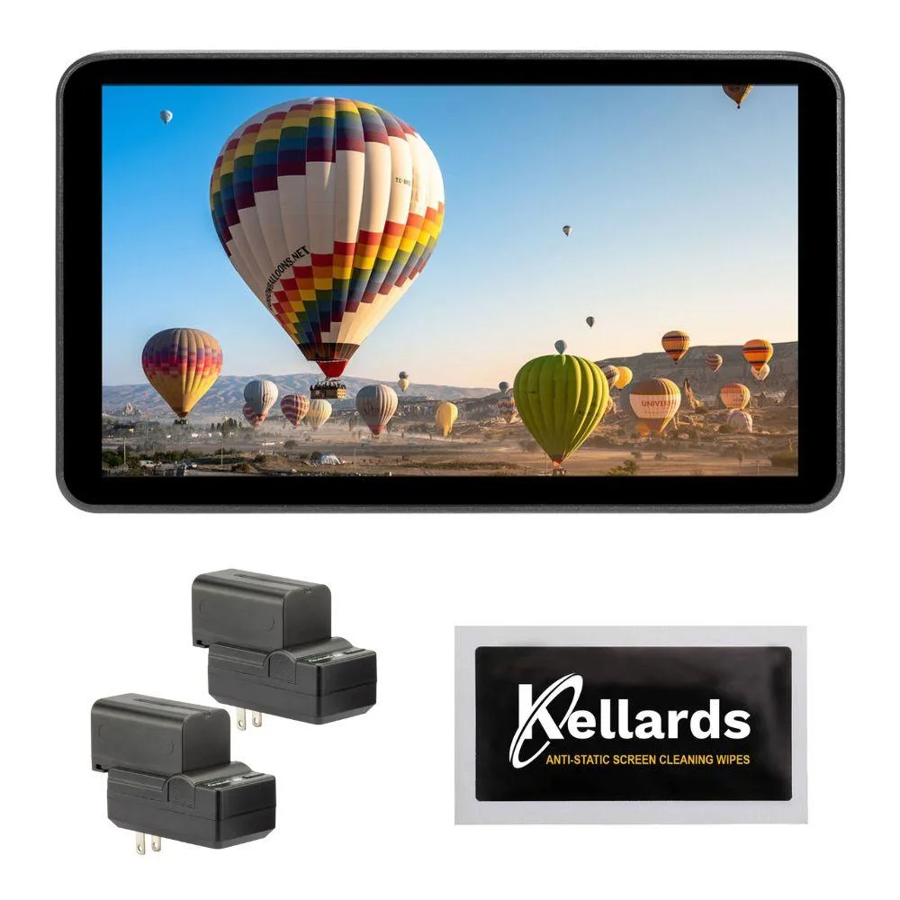 Portkeys Portkeys LH7P 7" Touchscreen Monitor (Black) with 2× NP-F770 4400mAh Batteries &amp; Chargers Kit — product photo