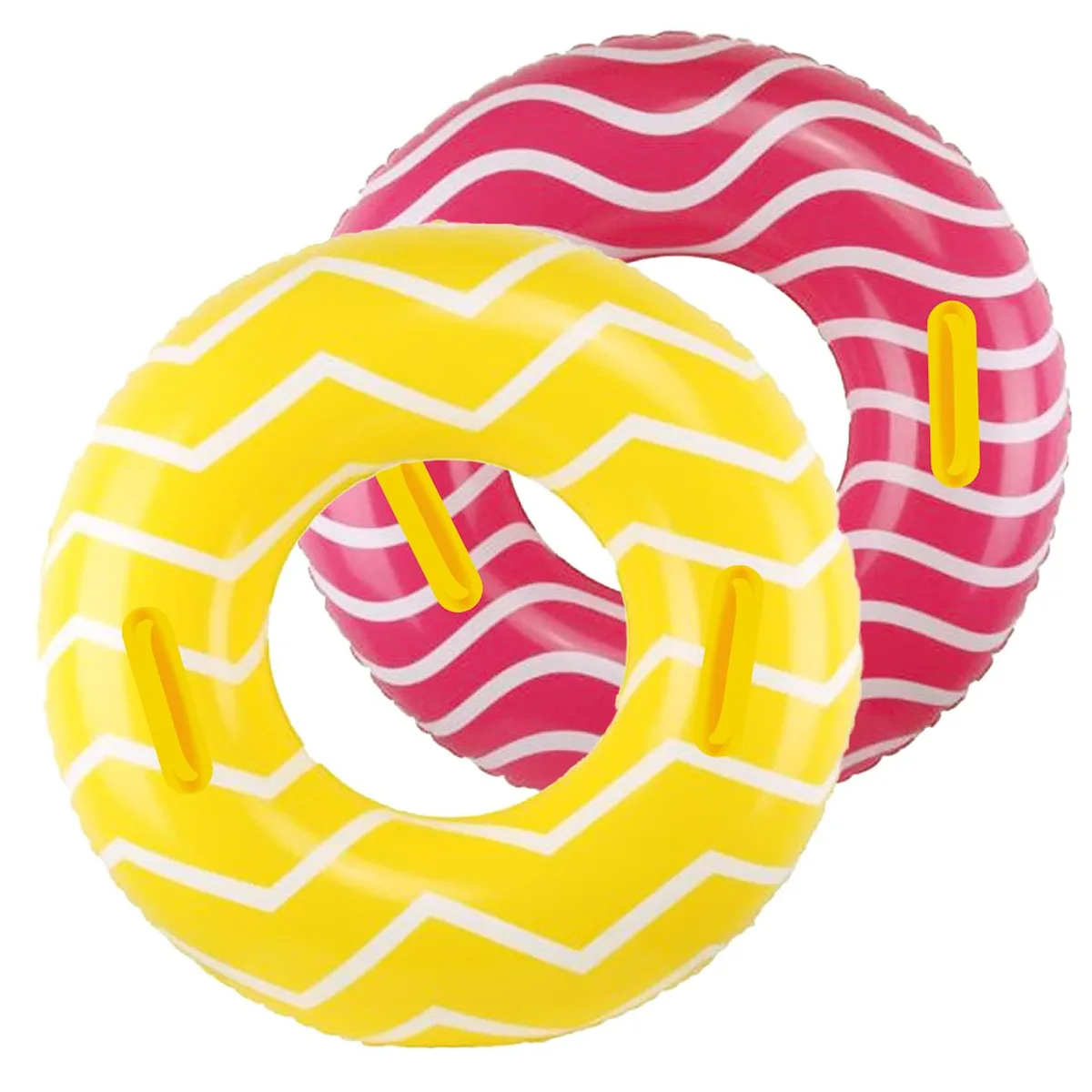 10Lección 2 Pack Inflatable Pool Tubes 39 inch Red — product photo