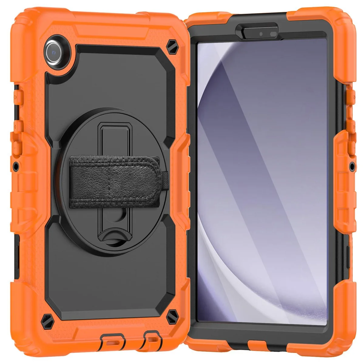 Timoom Timoom Heavy Duty Case 8.7" Orange 360° Stand Straps SM-X110/X115/X117 — product photo