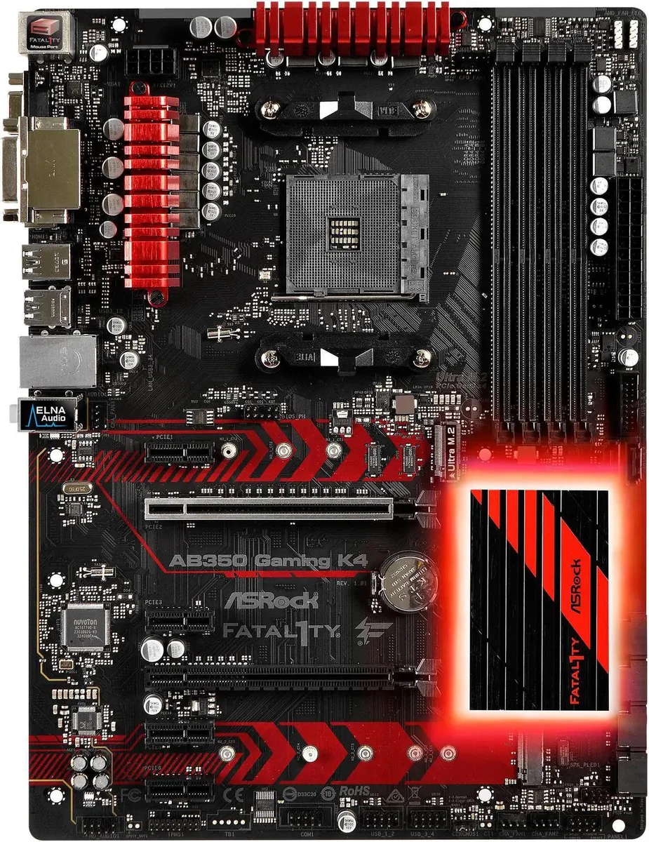ASRock ASRock Fatal1ty AB350 Gaming K4 AMD motherboard — product photo