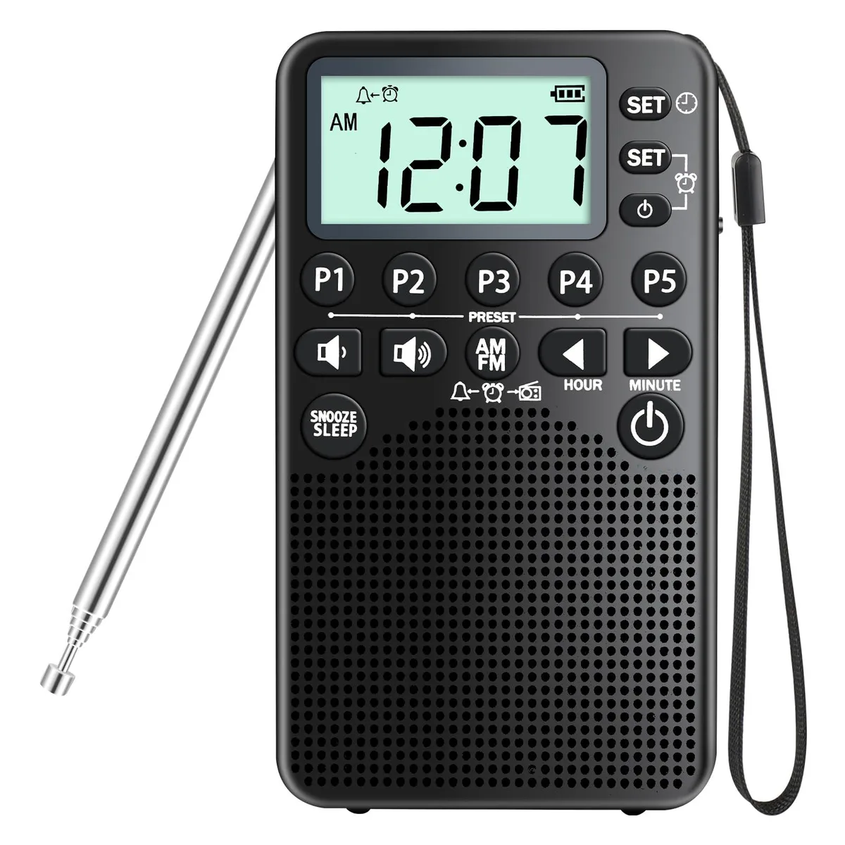 RunningByte DR-01 Pocket AM/FM Radio — product photo