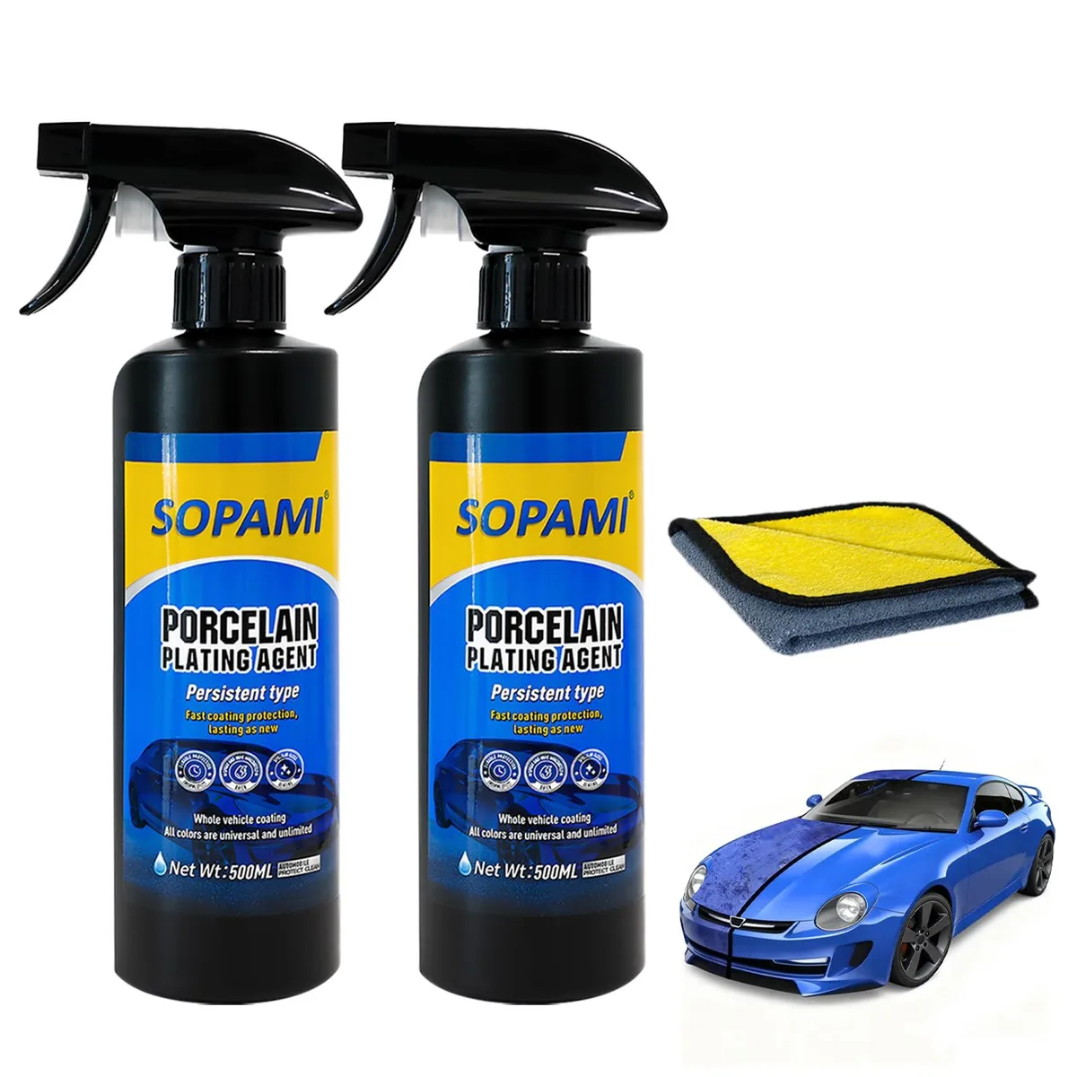Metra 2-Pack Car Polish & Wax Spray 17.6fl Oz — product photo