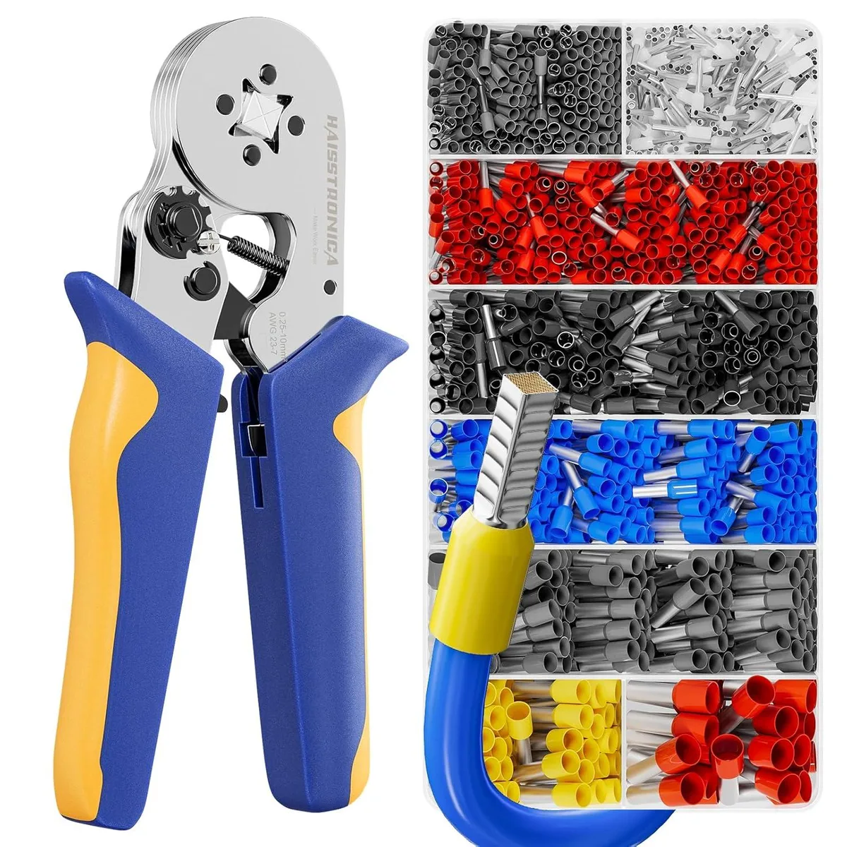 BFKK BFKK Ferrule Crimping Tool Kit 1200PCS AWG 28-7 — product photo