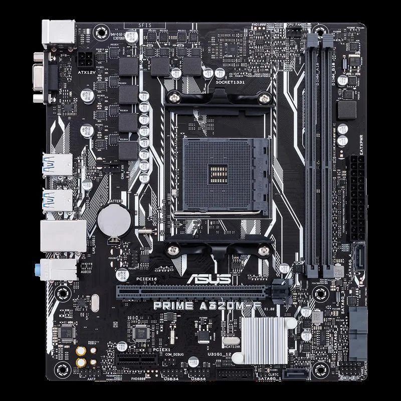 ASUS ASUS PRIME A320M-F AMD AM4 uATX motherboard — product photo