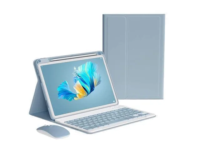 LORDWORLD LORDWORLD Keyboard Case with Mouse for iPad Pro 11 inch M4 2024 Misty Blue — product photo