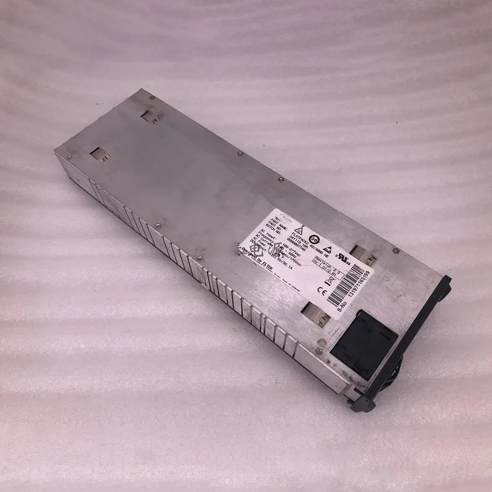 Rectangular silver ATX power module with ventilation slots and label showing 3000W 48V