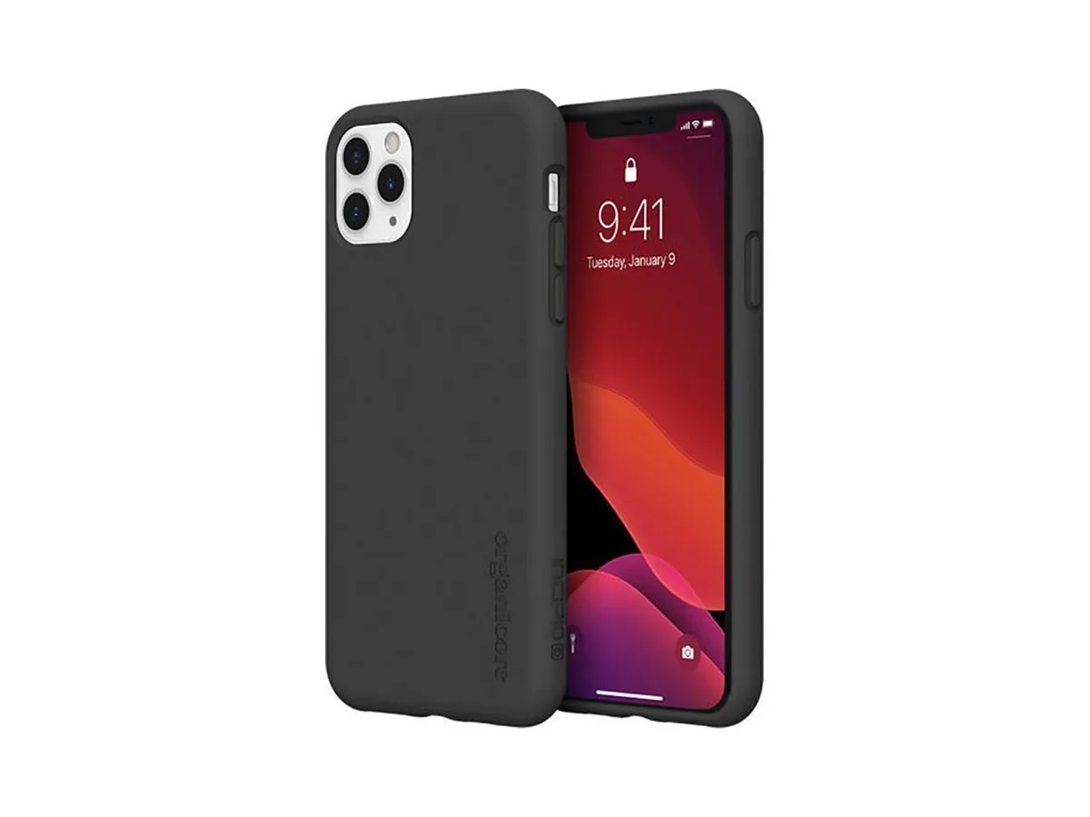 Black Incipio Organicore case for iPhone 11 Pro Max, smooth matte finish