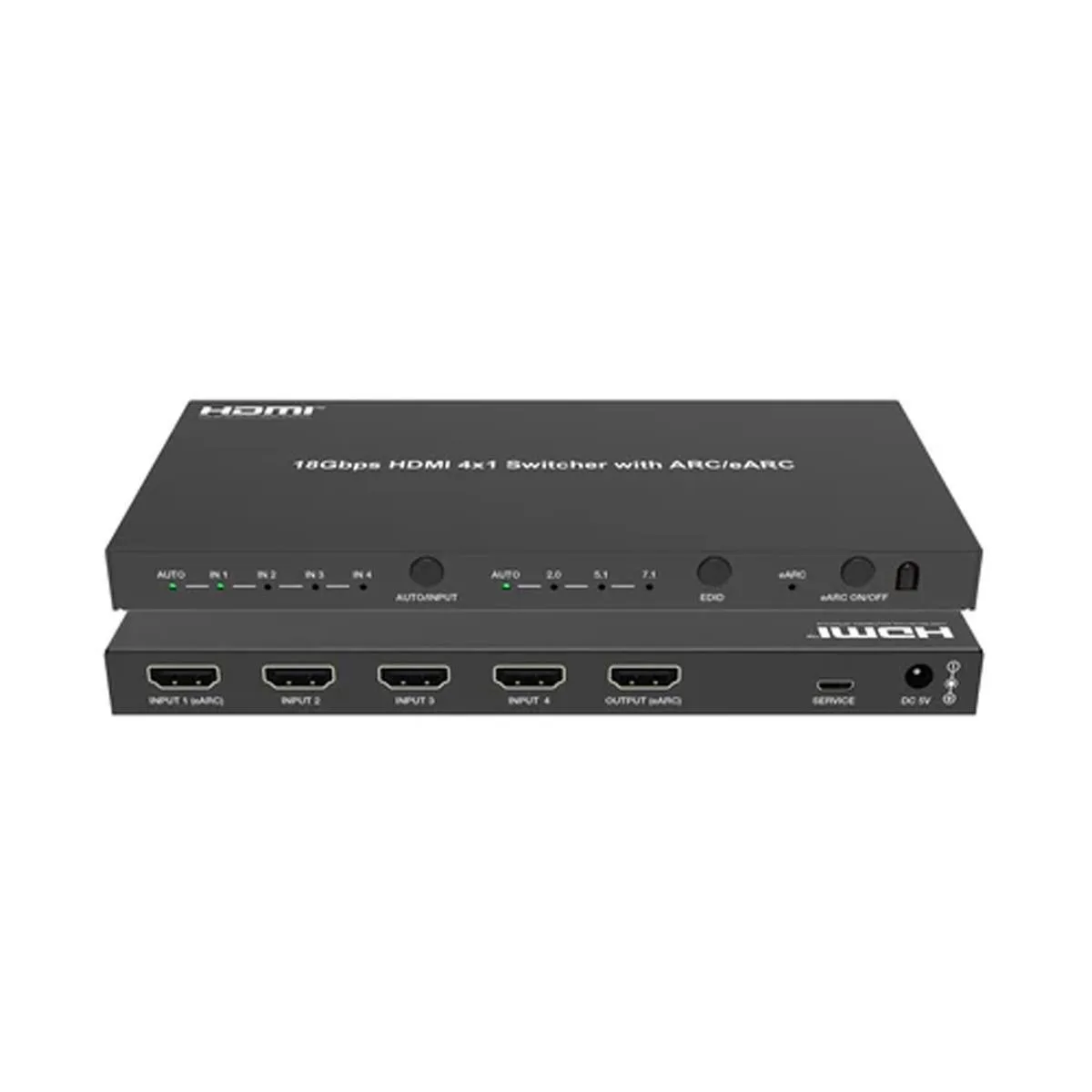 DVDO, Inc. DVDO, Inc. 4x1 4K HDMI 18Gbps Switcher ARC Black professional video device — product photo