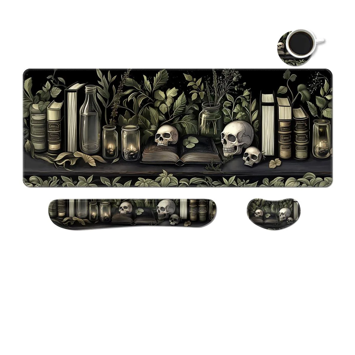  MIBITRI MBT101846 4-piece extended mouse pad set Dark Academia — product photo