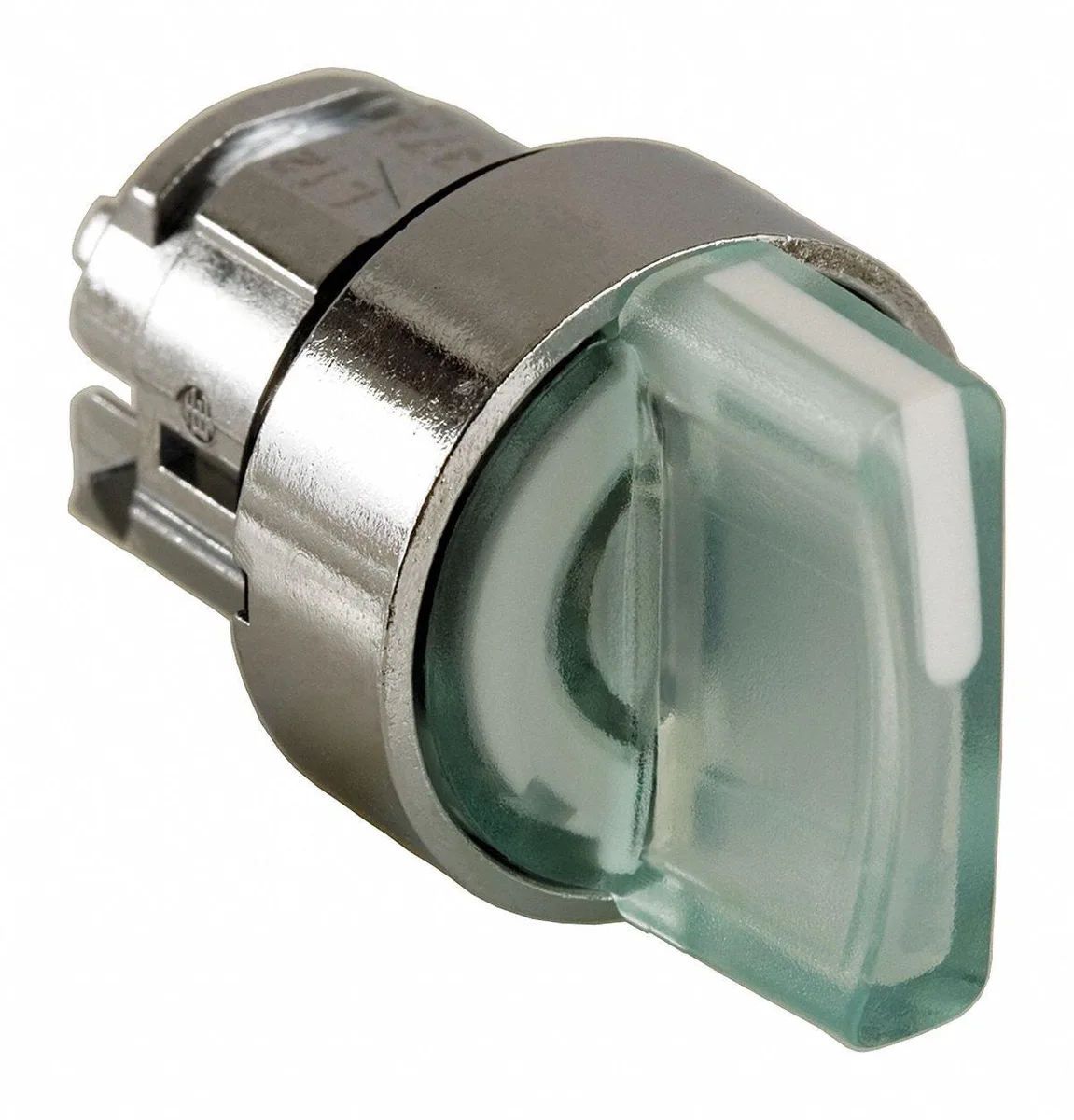 Schneider Electric Schneider Electric ZB4BK1813 Short Handle Selector Switch Illuminated White 3 Position 22 mm — product photo