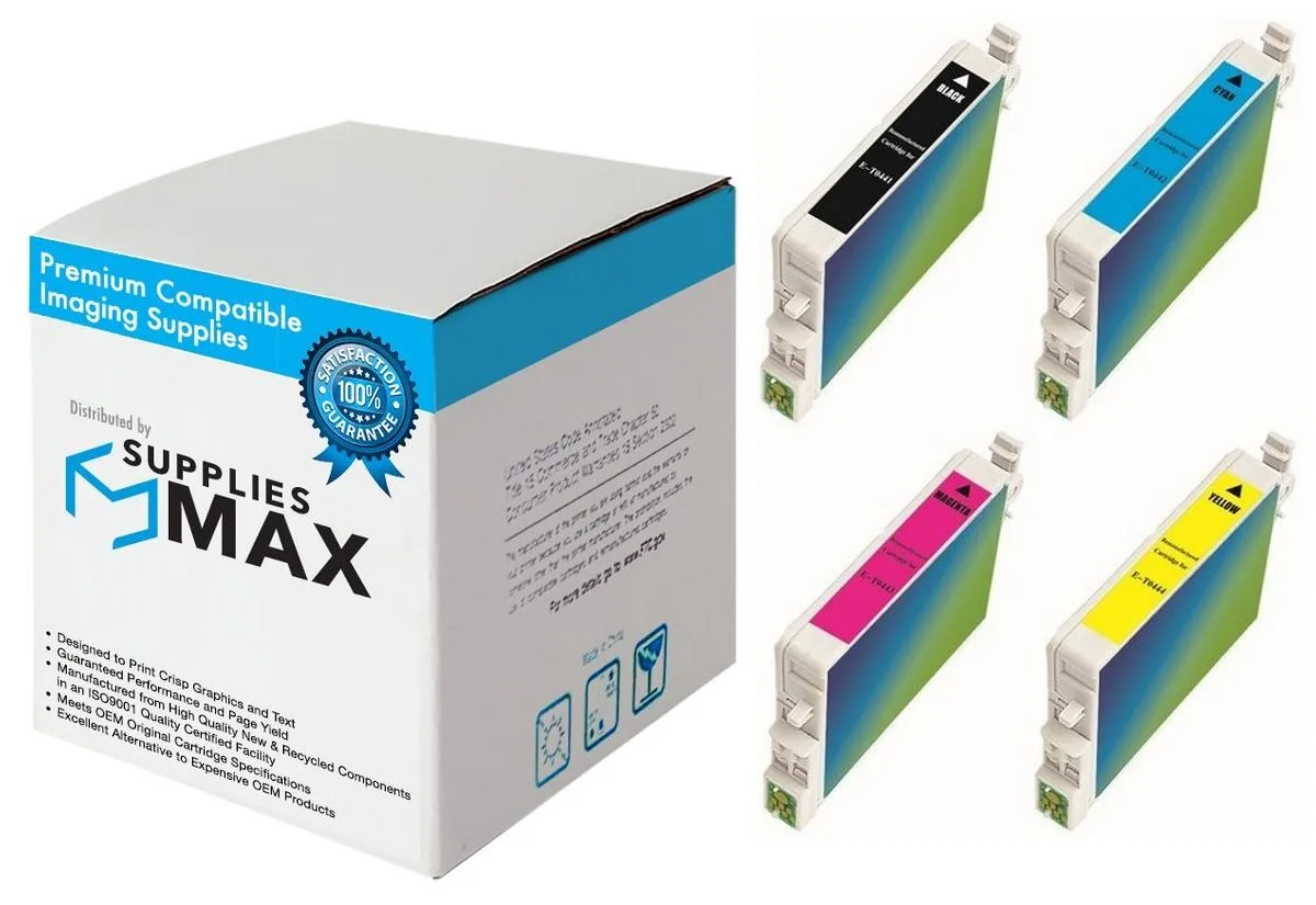 SuppliesMax SuppliesMax T044120-BCS Inkjet Combo Pack Black Cyan Magenta Yellow 400 pages — product photo