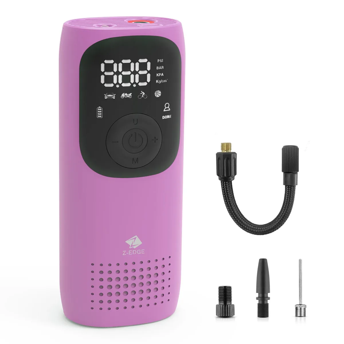 Z-EDGE Z-EDGE ZAI02 Portable Tire Inflator 150PSI 2000mAh Orchid — product photo