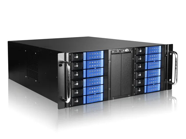 iStarUSA Inc. iStarUSA Inc. D410-DE12BL 4U 12-bay rackmount server chassis — product photo